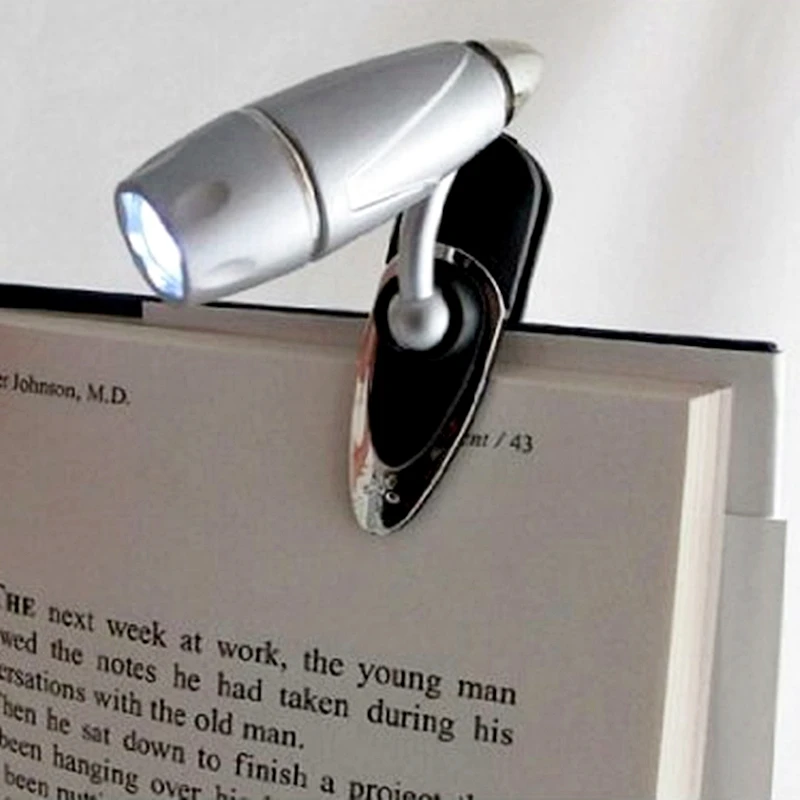 Super Adjustable Small Book Light Reading Book LED Light Lens spreads