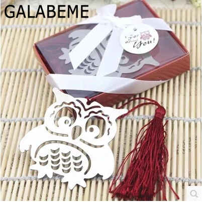 Galabeme 20 шт./лот Закладка в виде милой Совы с кисточками подарочной коробке