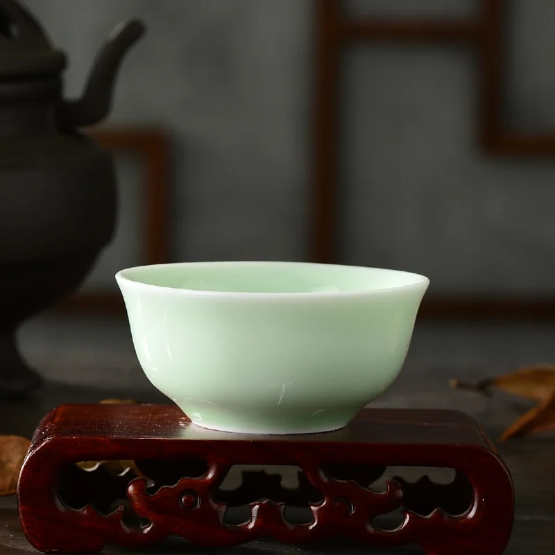 Китай керамическая, фарфоровая чайная чашка 1 шт., Dingyao чайный набор кружка для Пуэра набор керамической печи высшего качества китайский