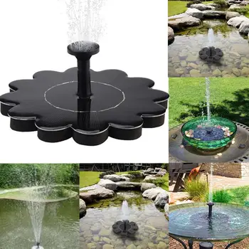 

Outdoor Solar Fountain Pump for Pond Pool Garden Decoration Bird Bath Solar Panel Petal Watering Fountain Pumps