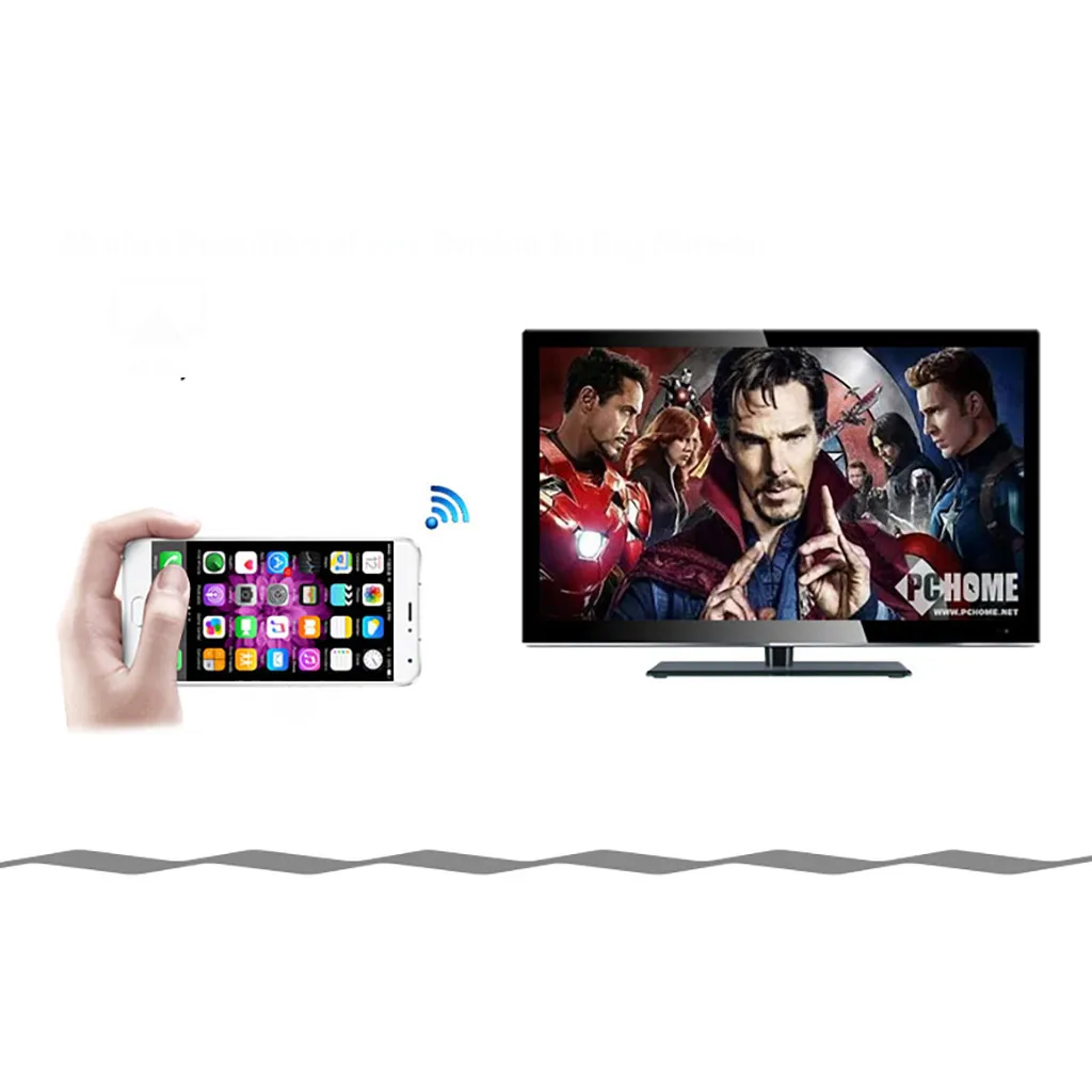 Беспроводное устройство для телефона Miracast/Airplay с зеркальным дисплеем Wi-Fi HDMI tv для Wecast для Netflix/Youtube Wi-Fi ECAir(Airplay