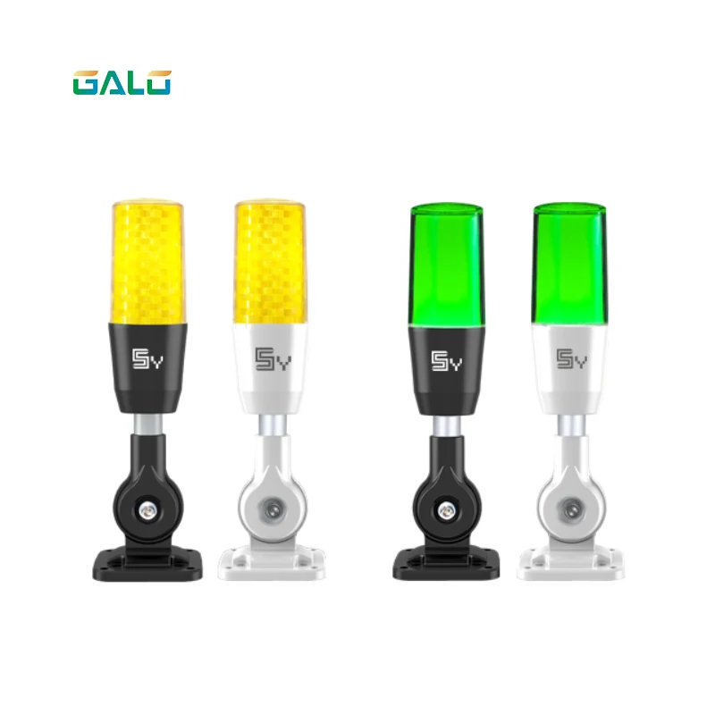 Промышленная сигнальная башня предупреждающий сигнал сигнальная лампа красный зеленый желтая лампа светодиодный белый пластик Крытый 1 слой с основанием