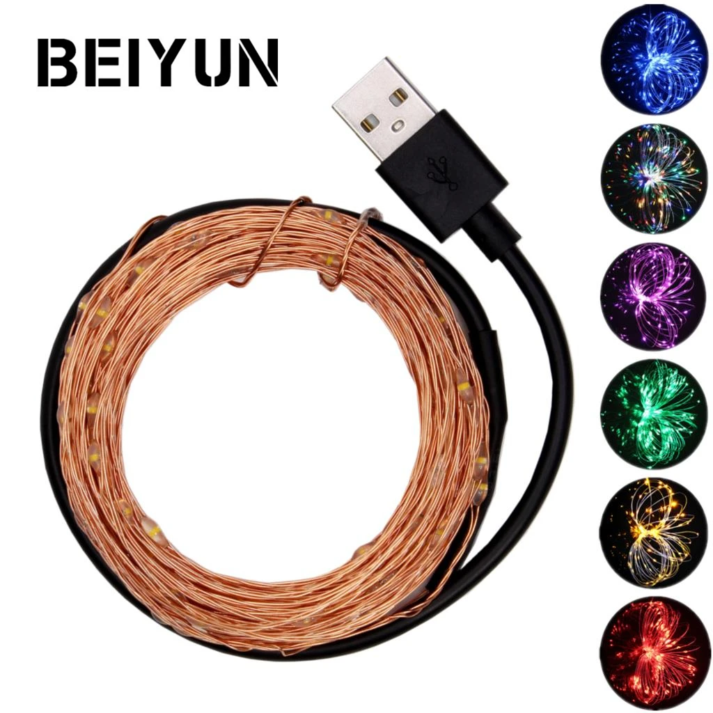 Dc 5v Usb Led String Light 10m 5m Waterproof Copper Wire Outdoor