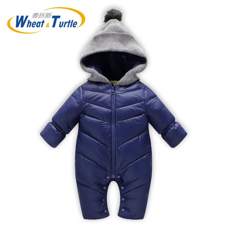 2019 Winter Baby Romper onesie Coat Infant Children Snowsuit Outerwear