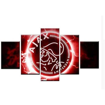 

5pcs Full Square/Round Drill 5D DIY Diamond Painting "Football Logo" Multi-picture Combination 3D Embroidery Mosaic Decor