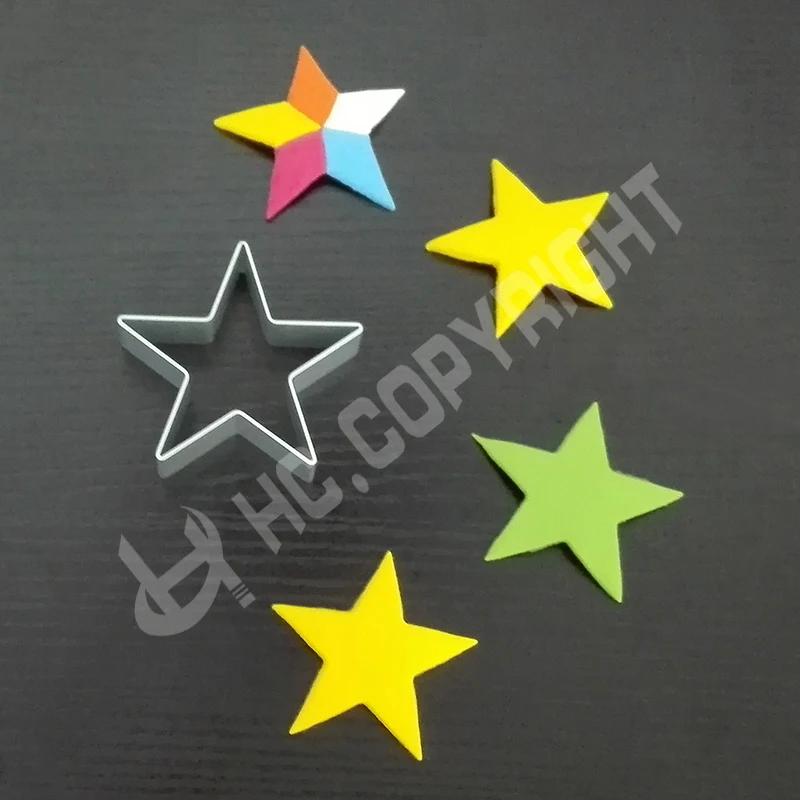 

Christmas Star Shape Cookie Cutter Chocolate Jelly Confectionary Baking Tools Bakeware Paste Candy Biscuit DIY Kitchen Moulds