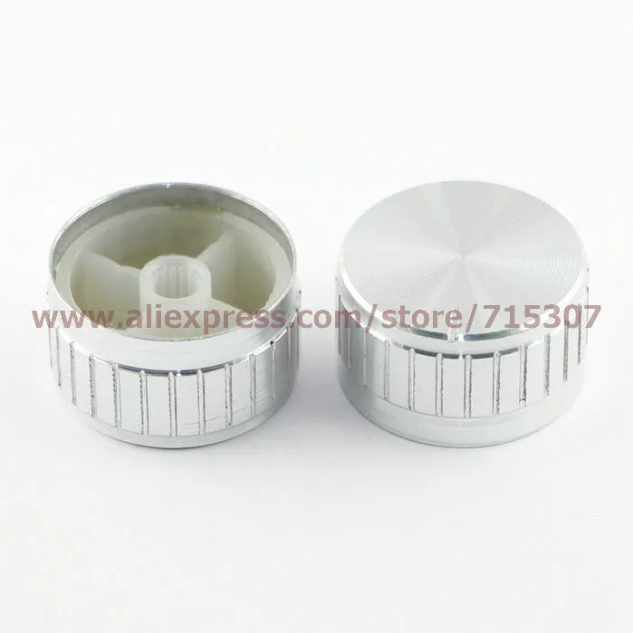 silver aluminum potentiometer knob30x17x6(1)