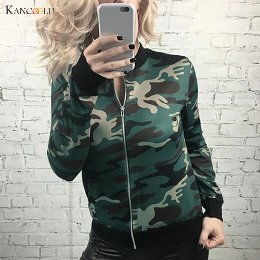 Coats Women 2017 Green bomber jackets Womens coat basic Jacket ...