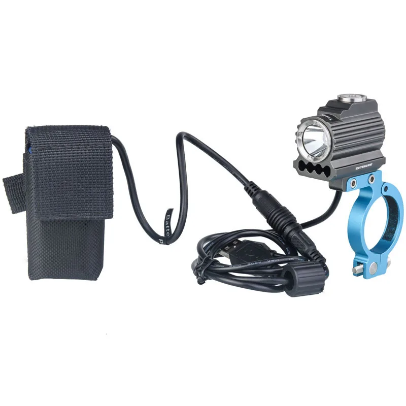 Порт USB и DC Trustfire TR-D017 XM-L2 светодиодный 3 светильник режимов Водонепроницаемый велосипед передний светильник с Батарея пакет& крепление