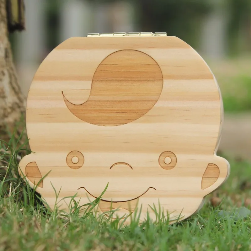 Free-Shipping-Baby-Tooth-Organizer-Lanugo-Hair-Save-Box-English-and-Spanish-Text-Pine-Wood-Kids (2)