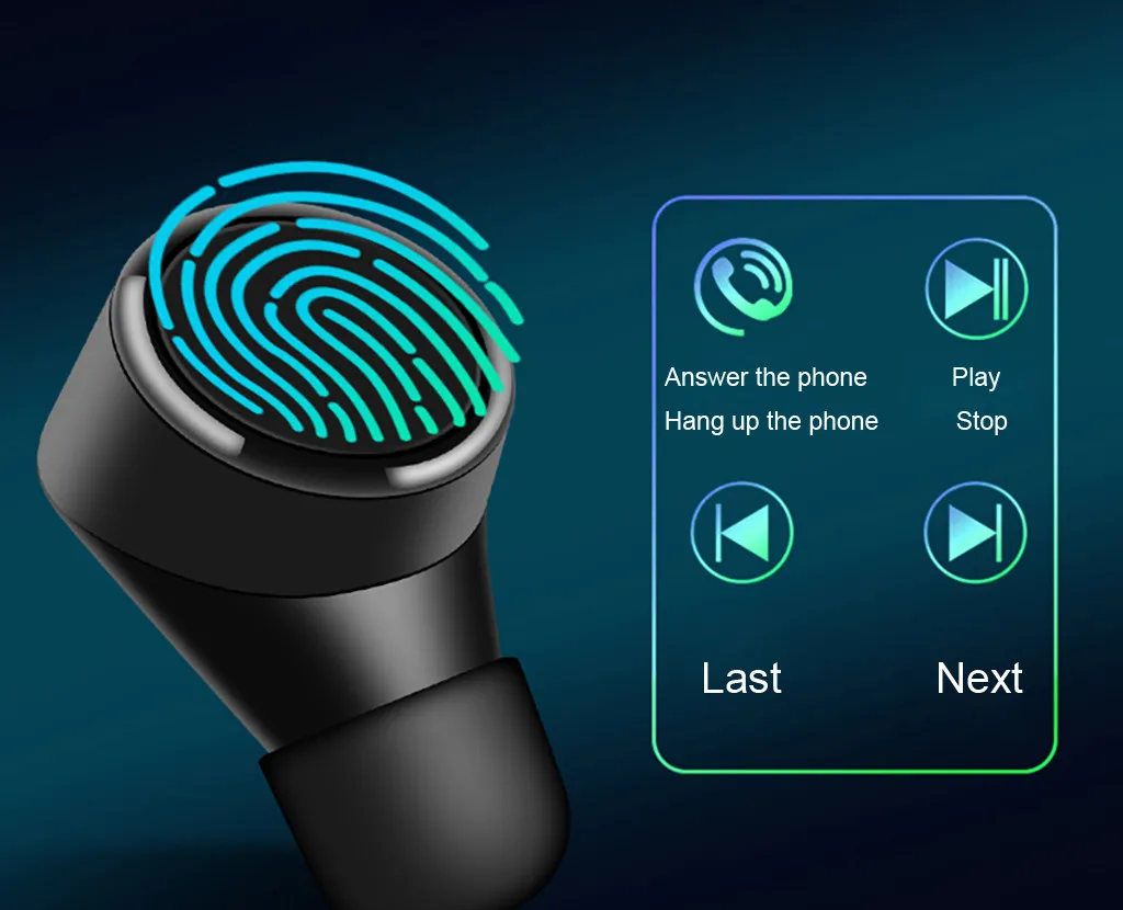 

Hot sale Mini True Wireless Earbud TWS Bluetooth 5.0 Stereo Earphone HIFI In-Ear Headset Dual mode bluetooth 5.0,