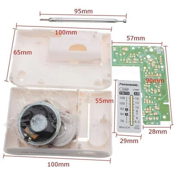 DIY CF210SP AM FM радио Комплект Электронный сборный комплект для электронного учащегося