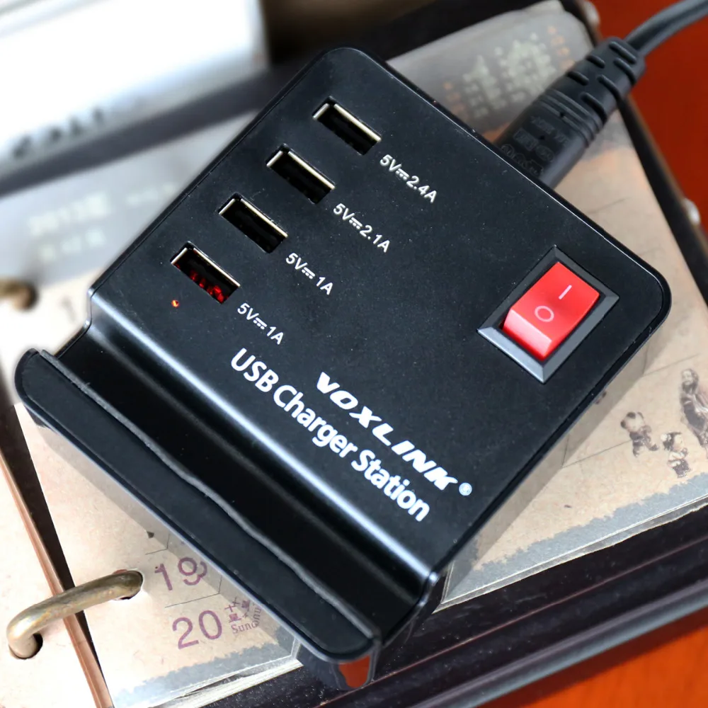 VOXLINK العالمي 4 منفذ USB شاحن الهاتف 32 واط مولتيبورت أوسب شحن محطة USB السفر الجدار شاحن آيفون 7 باد أقراص VOXLINK العالمي 4 منفذ USB شاحن الهاتف 32 واط مولتيبورت أوسب شحن محطة USB السفر الجدار شاحن آيفون 7 باد أقراص