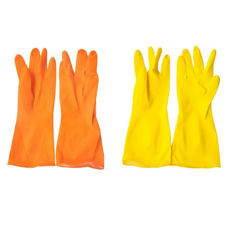 Waterproof rubber Latex gloves for washing dishes Cleaning Laundry Housework goods for home and kitchen Accessories S11#N (1)