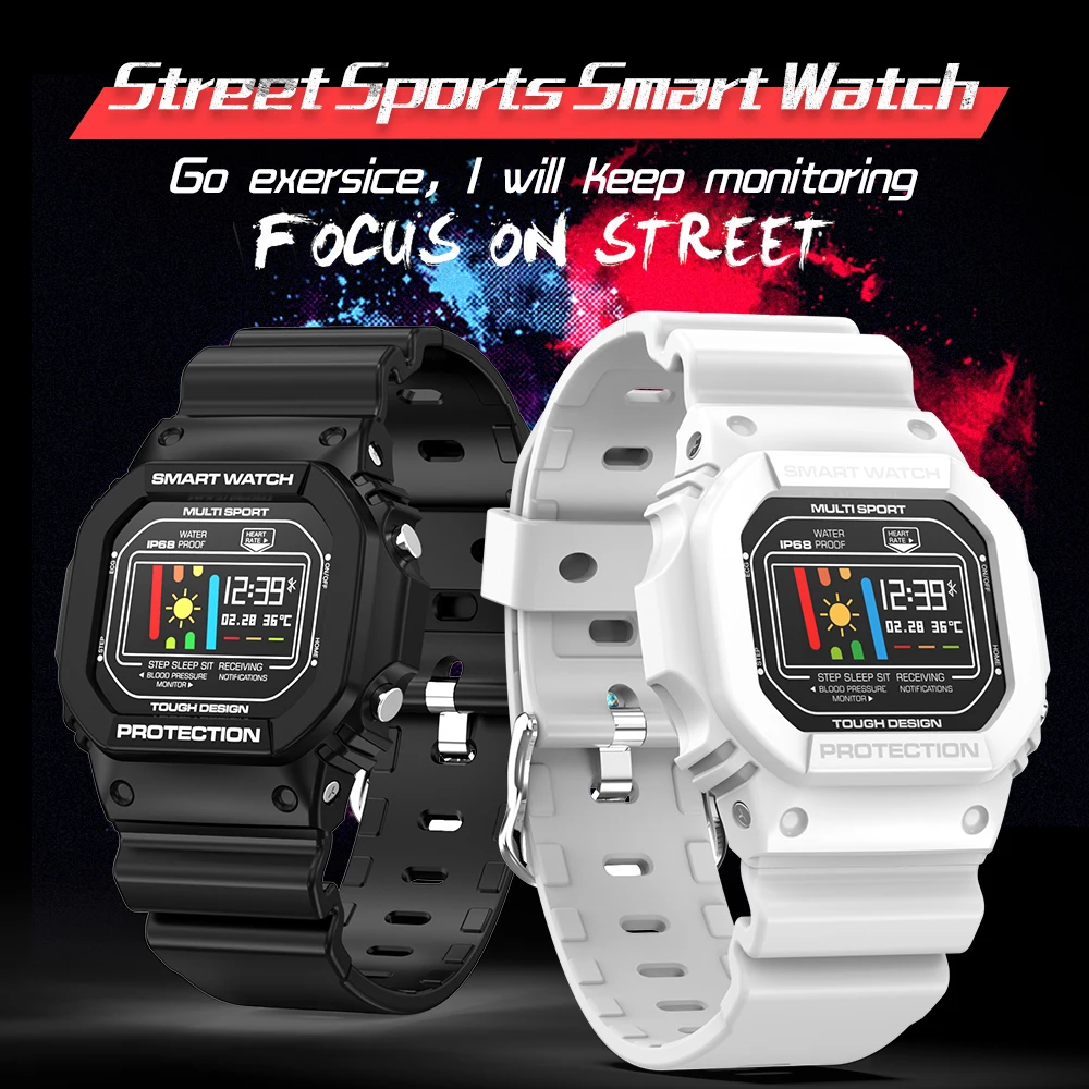 

Smart Watch Men Waterproof IP68 Blood Pressure Smartwatch Women Android Fitness Tracker Android Smart Watch Heartrate for IOS