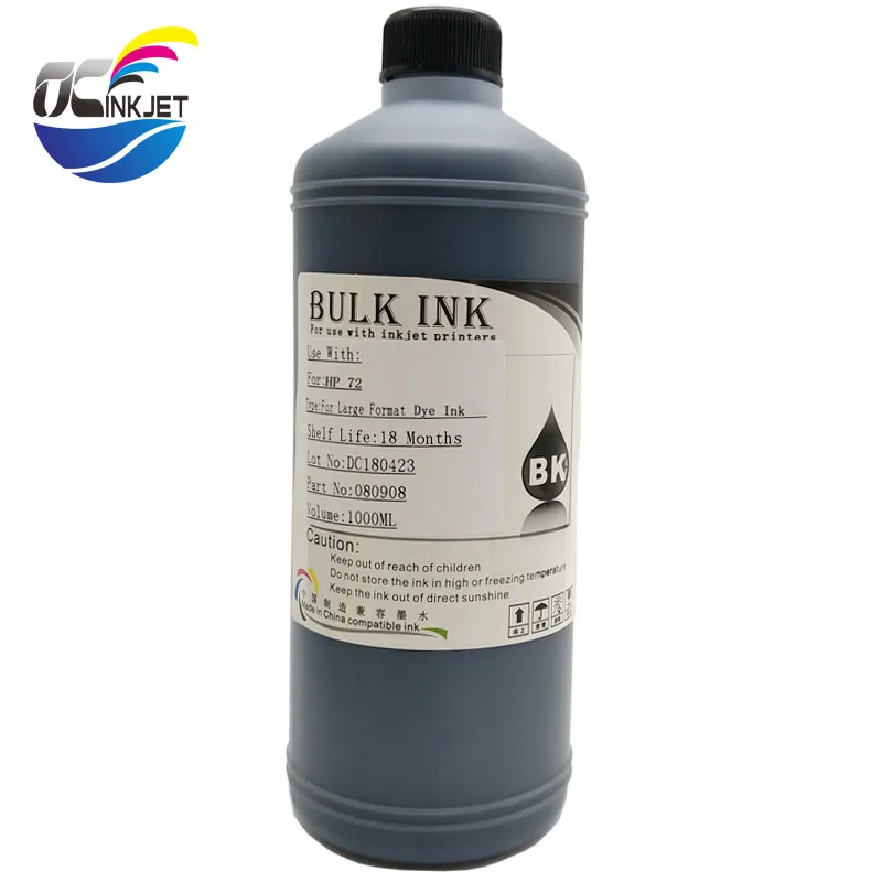 OCINKJET 6 цветов специализированная Dye Ink совместимый для hp 72 подходит для hp Designjet T770 T790 T1200 T1300 T620 T610 T1100 T2300