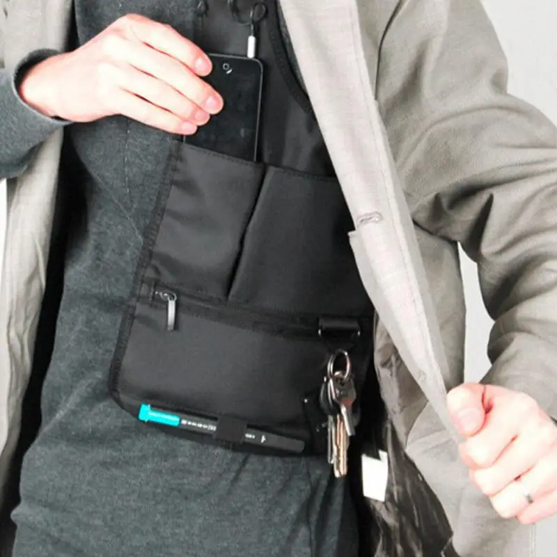 Men's Anti-Theft Hidden Underarm Security Shoulder Holster Cross Strap Bag Wallet