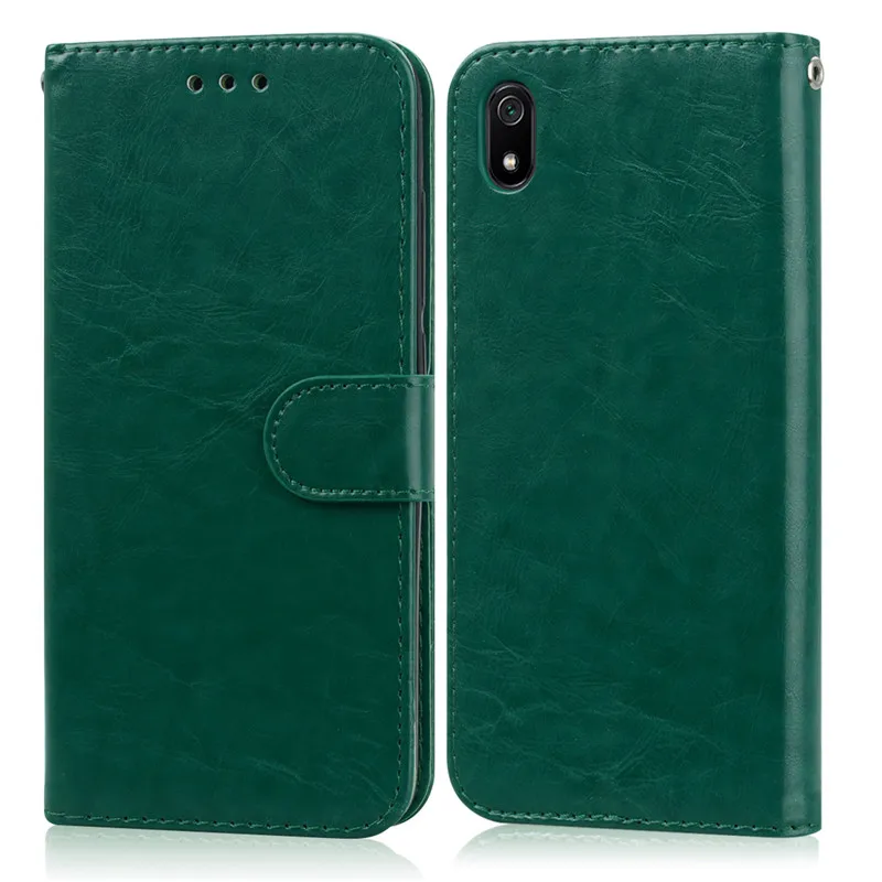 Xiaomi Redmi 7A Case Redmi7a Cover Soft Silicone Back Cover Redmi 7a Leather Flip Case For Xiomi Xiaomi Redmi 7A A7 Phone Cases - Цвет: Dark Green