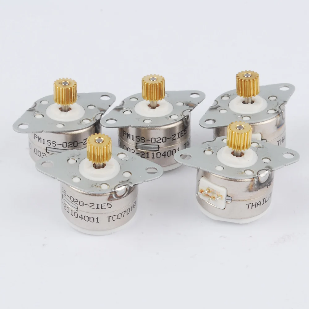 

20pcs 4 wire 2 phase DC Micro stepper motor step height 10mm with output gear