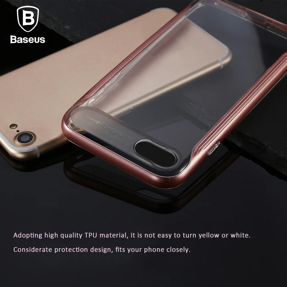 

Baseus TPU + PC Double Case Cover Anti-Knock With Good Heat Resistance for IPhone 7 Plus