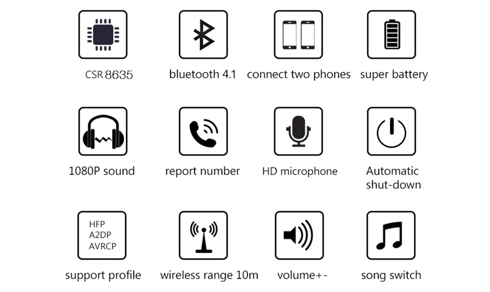 HD Stereo Bluetooth Headphones Sport Running Headsets Wireless Earphone for Bike Gym Noise Reducation Handsfree for phone (15)
