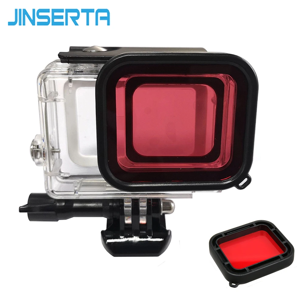 

JINSERTA Red Filter Lens Protector for Gopro7 White/Silver Camera Diving Filters for Gopro 7 White/Silver Camera Accessories