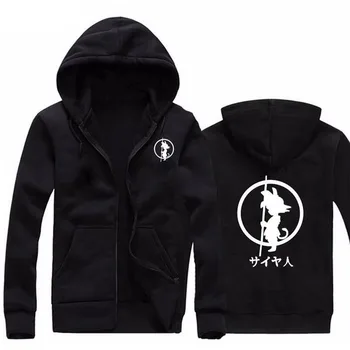 

2017 New Brand Fashion Hoodies Men Japan Anime dragon Ball Goku Print Hip Hop Hoodie Sweatshirt Mens Black Jacket Hoody