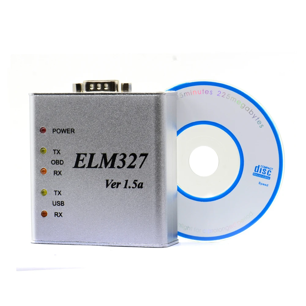 ELM327 USB металлический алюминиевый ELM 327 металлический чехол Elm 327 USB V1.5/V1.5a Поддержка всех OBD2 OBDII протоколов автомобильный диагностический сканер