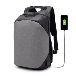 Человек Anti Theft рюкзак мужской рюкзак для ноутбука USB Зарядное устройство Водонепроницаемый школьный Для женщин путешествия рюкзак Tigernu Mochila