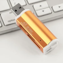 NOYOKERE Горячая USB 2,0 все в 1 мульти карта памяти считыватель палка для SDHC MMC TF случайный цвет