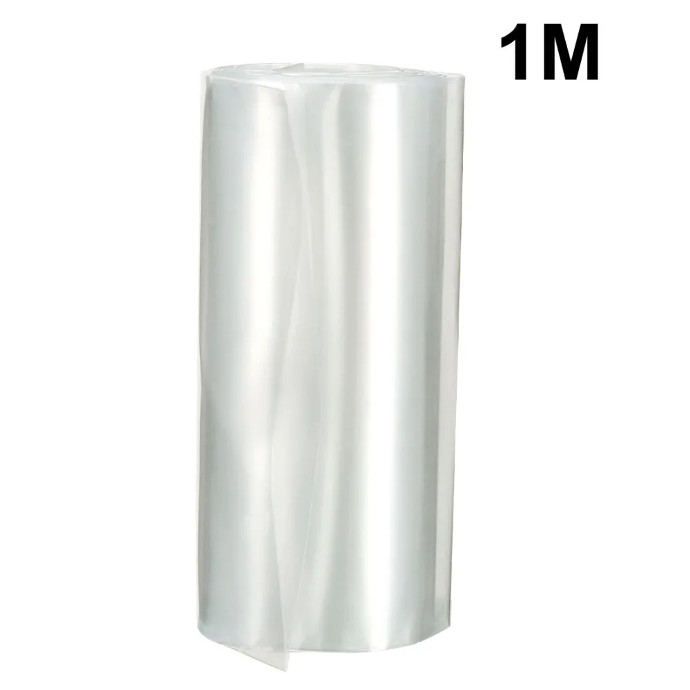 Uxcell PVC 105 мм плоская ширина 1 метр Длина термоусадочная трубка для 18650 источников