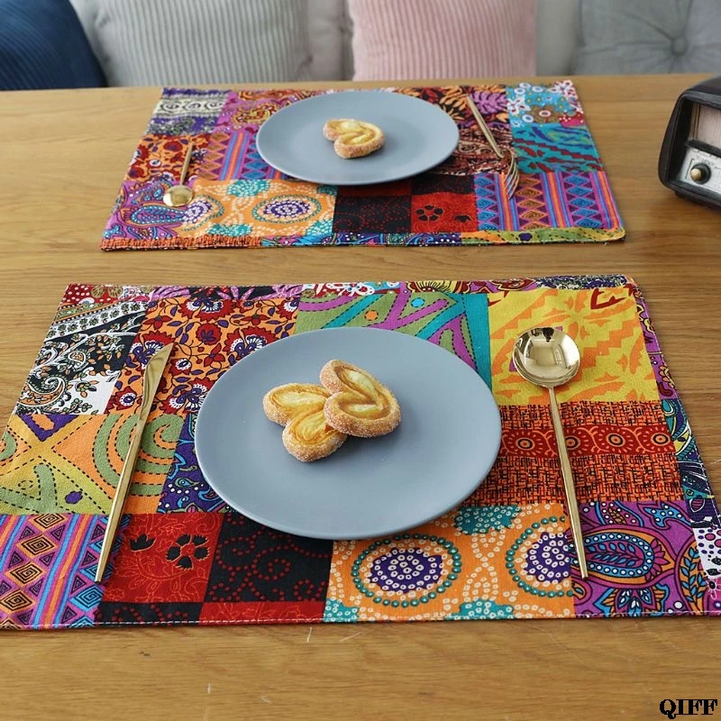 

32x45CM Placemat Table Pad Dishes Cup Bowl Dining Coaster For Home Kitchen Insulation Accessory Jun15