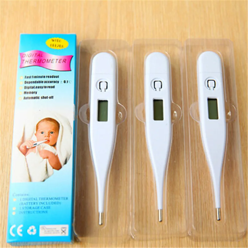 

1Pcs Tools kids Baby Child Body temperature Measurement Digital LCD Heating Thermometer