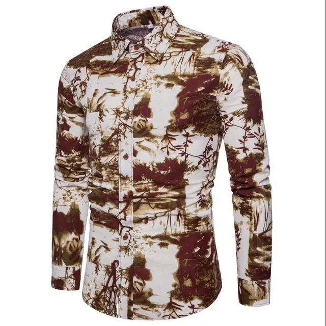 Swimblue NEW Fashion Shirt Male Flax Shirts Slim Fit Turn-Down Men Long Sleeve Mens Hawaiian Shirt Big Sizes Swimblue NEW Fashion Shirt Male Flax Shirts Slim Fit Turn-Down Men Long Sleeve Mens Hawaiian Shirt Big Sizes