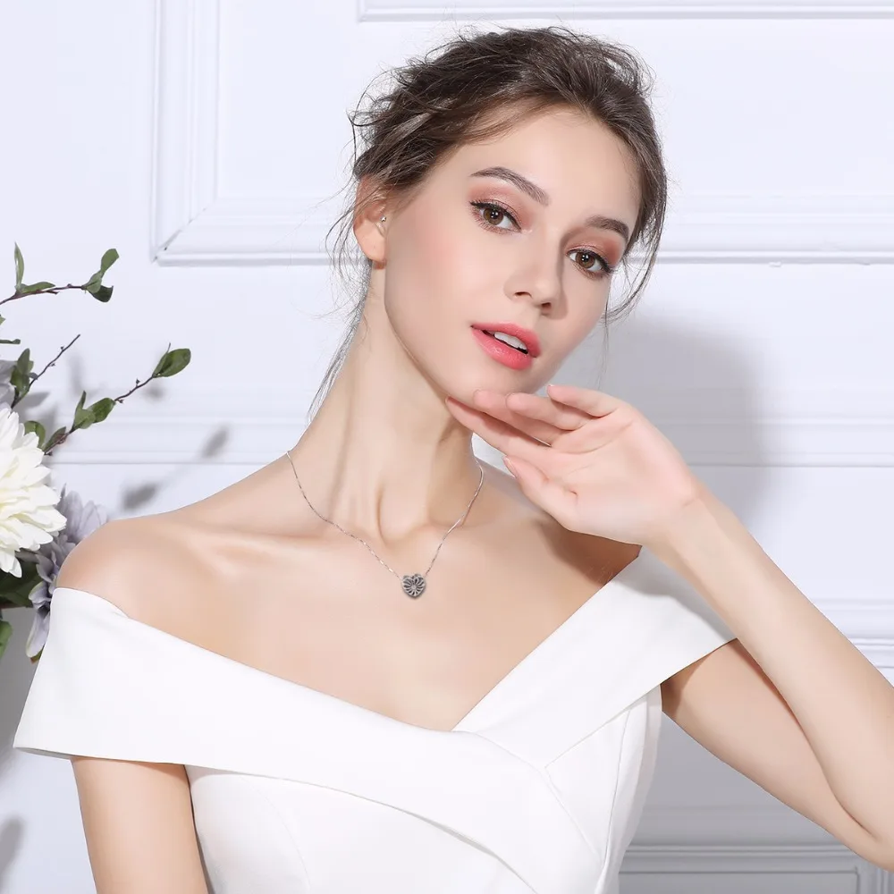 EUDORA 925 Sterling Silver Romance Flower Heart Charms Hollow out CZ Beads Fit Bracelets & Bangles DIY Jewelry girl Gift CYZ013 Fashion Jewelry