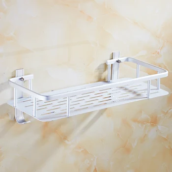 

Single Layer Space Aluminum Bathroom Furniture Stand Toilet Storage Stand Cosmetics Stand Sanitary Ware Hardware Pendant