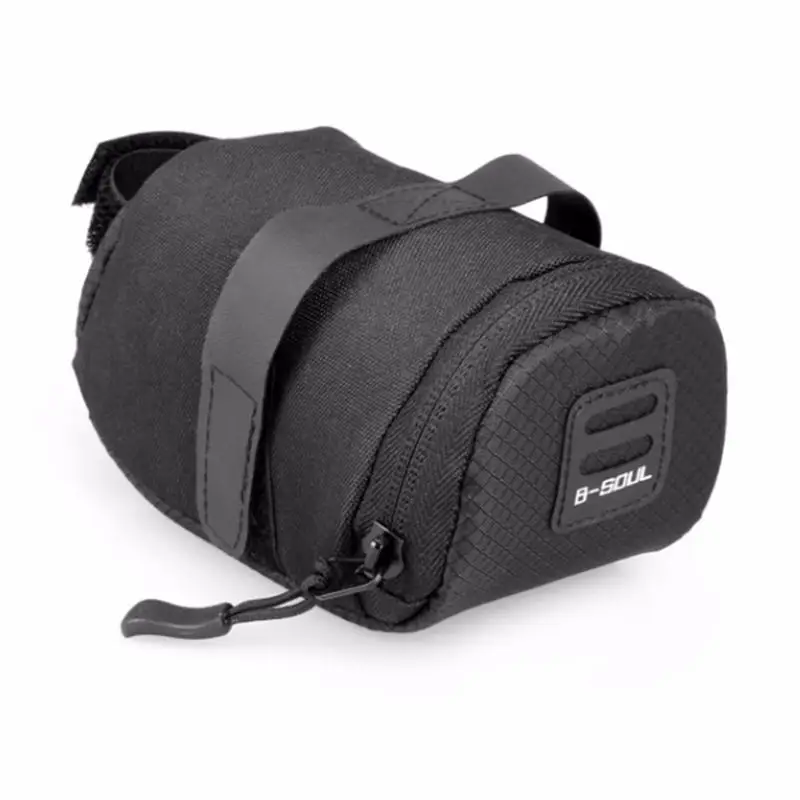 B-SOUL Foldable Mountain Road Bike Saddle Bag Bicycle Seat Bag Pouch Bag white B-SOUL Waterproof Foldable Outdoor Cycling Accessories Mountain Road Bike Saddle Bag Bicycle Seat Bag Tail Rear Pouc