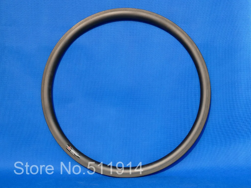 

700C Clincher Rim 38mm Full Carbon Fiber Road Bike Wheel Rims 20.5/23/25mm Width