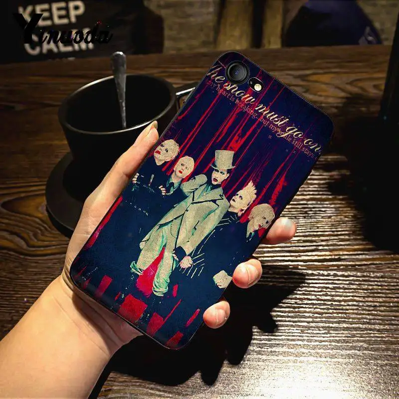 Чехол Yinuoda для iPhone 7 6 X Marilyn Manson оболочка сделай сам цветной чехол телефона 7X6 6S 8 Plus 5