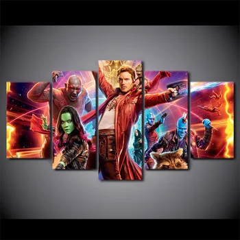 

Canvas Paintings Printed 5 Pieces Guardians Of the Galaxy Wall Art Canvas Pictures For Living Room Bedroom Home Decor