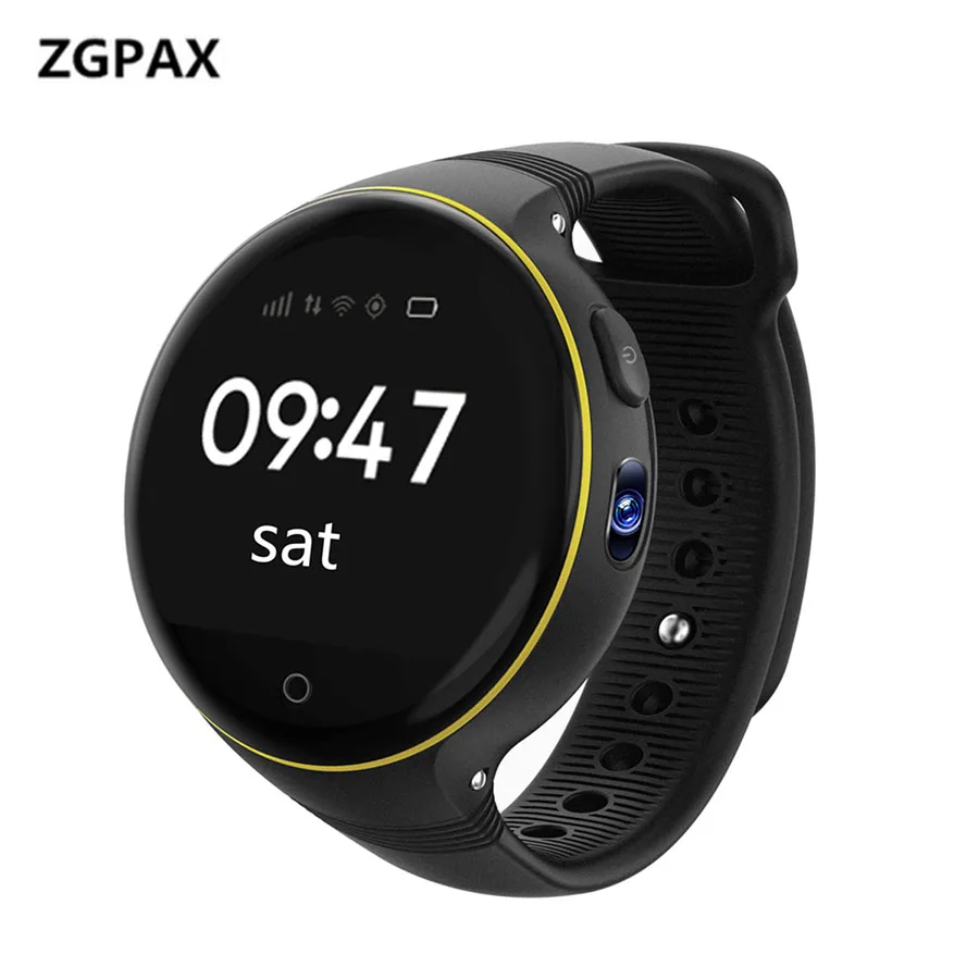 

ZGPAX S668 GPS SOS Smart Watch Child Baby Watches Positioning Kids Watch 1.22 inch Round Screen Life Waterproof Wristwatch