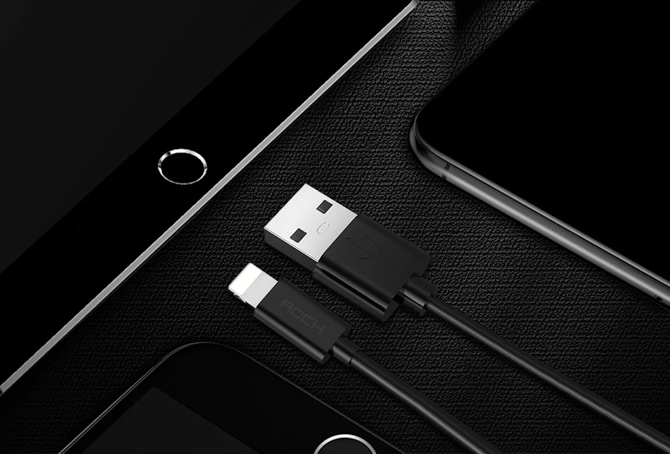 ROCK USB кабель для iPhone X, 8, 7, 6, быстрое зарядное устройство, Micro USB кабель для samsung, Xiaomi, usb type-c, кабели для мобильных телефонов