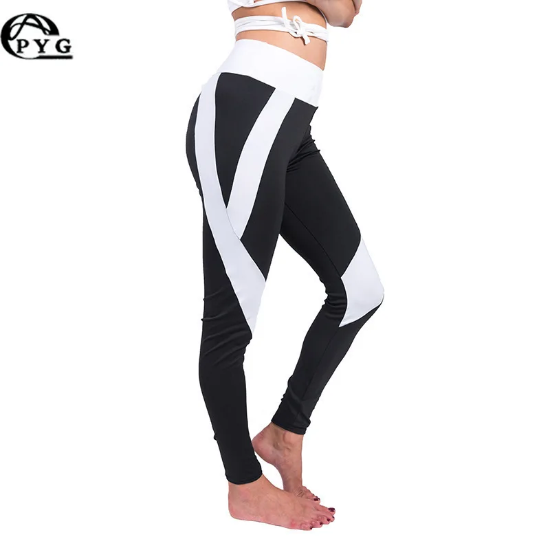 patchwork slim sports jogger pants