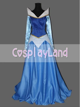 

Sleeping Beauty Aurora Princess Blue Dress Cosplay Costume for Adult Women Party Cosplay Costume