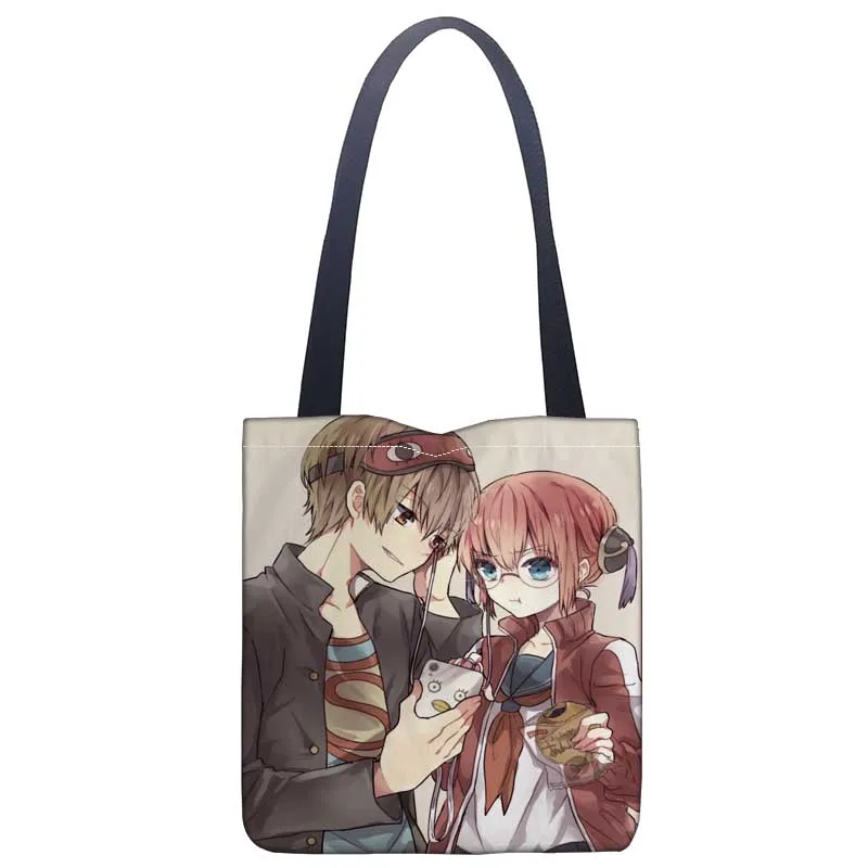 

New Gintama printed canvas tote bag convenient shopping bag woman bag student bag Custom your image
