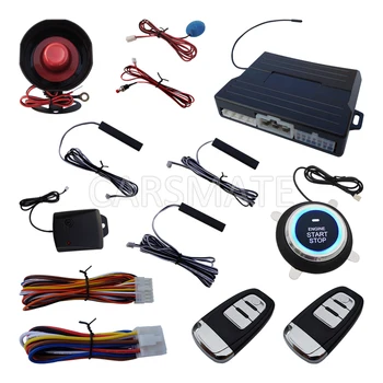 

High Quality PKE Car Alarm System With Remote Engine Start Push Start Automatic Owner Identify Shock Sensor Alarm Keyless Go