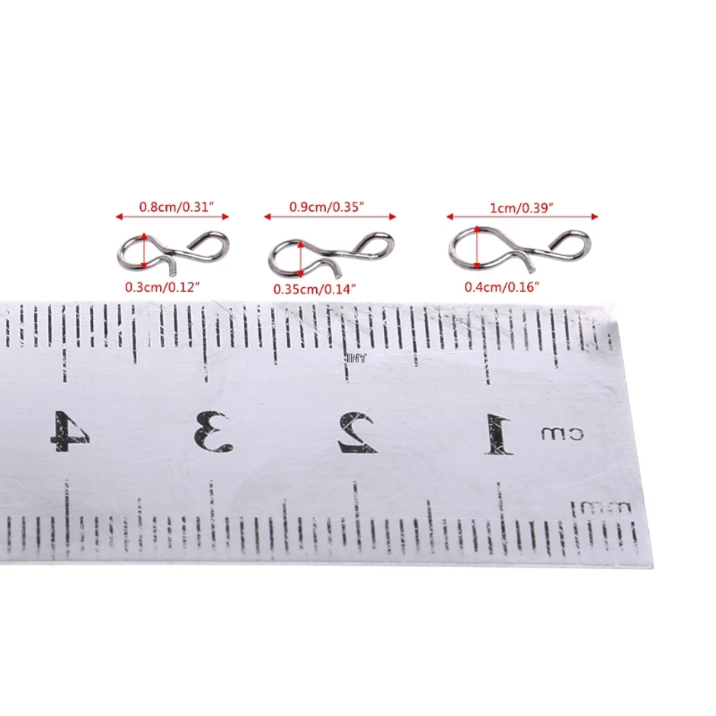 

OOTDTY 50 PCS Fly Fishing Take Quick Change to Hook & Fishing Baits Fishing Accessories Carbon Steel High Fishing tools INY
