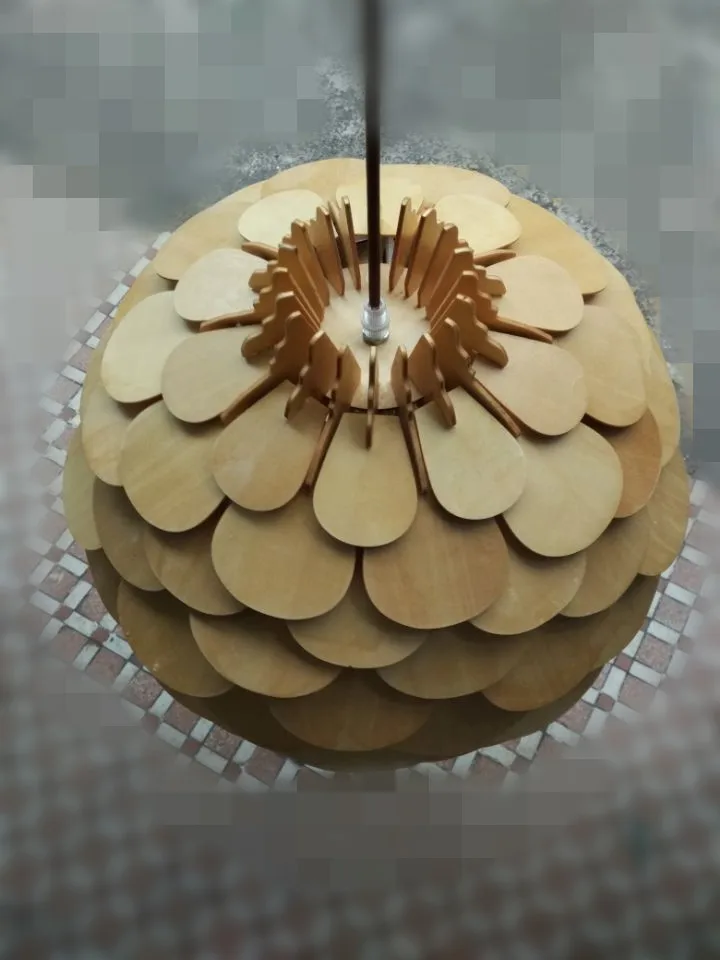 OAK Wooden Pinecone Pendant Hanging Lights