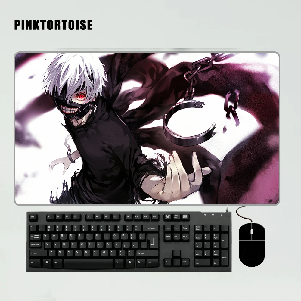 PINKTORTOISE Huge Mousepad Tokyo Ghoul Anime Mouse Pad knit Game Mat
