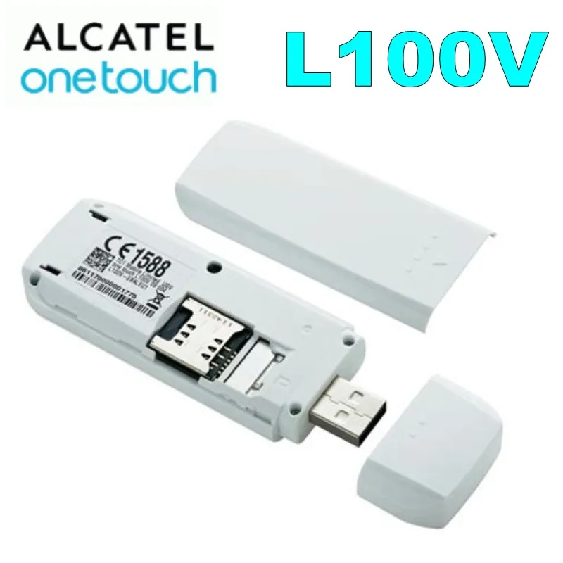 usb sim card modem Mới Mở Khóa Alcatel L100v 3G 4G 100Mbps FDD LTE USB Dongle Modem usb stick sim modem